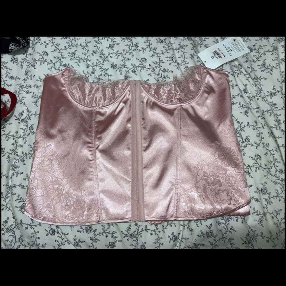 Light Pink Silk Corset